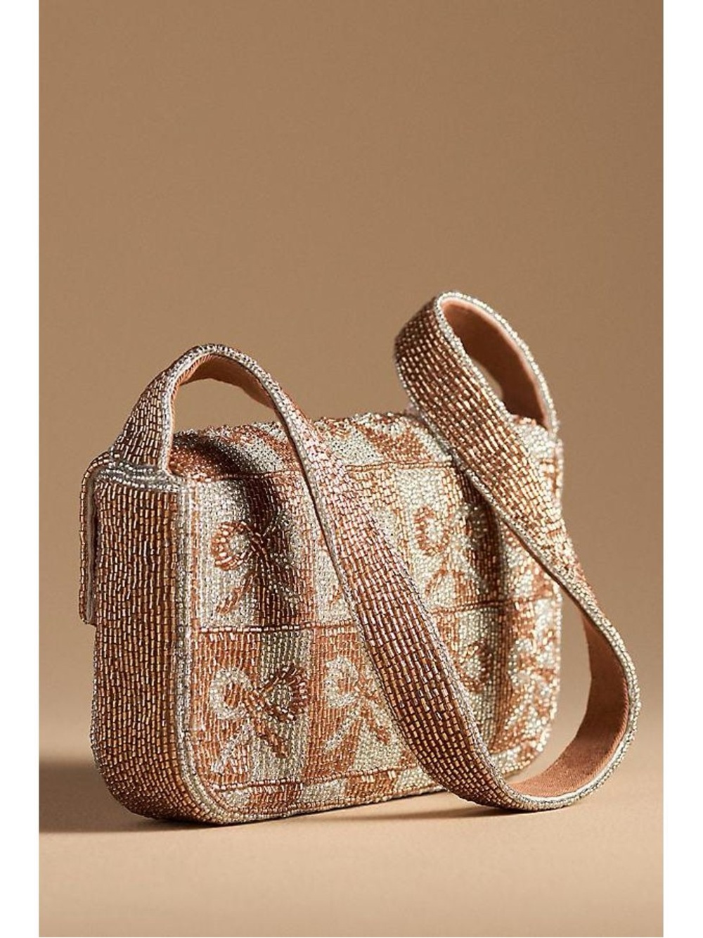 Anthropologie Fiona: Metallic Bow Limited Edition Shoulder Bag - Picture 8 of 9